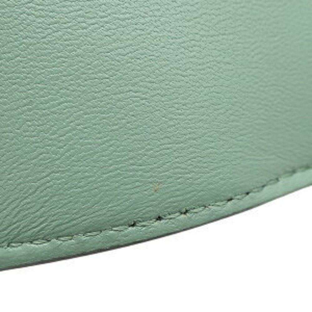 Fendi Baguette Trifold Wallet Green Leather - Picture 10 of 14